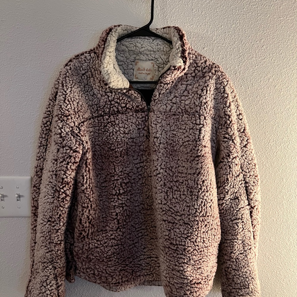 Super soft Teddy quarter zip